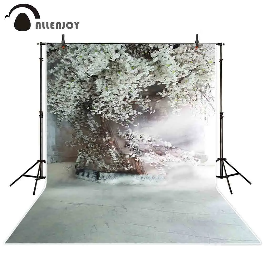 

Фон для фотосъемки Allenjoy с изображением белого цветка дерева свадьбы фантазийный фон для фотостудии реквизит для фотобудки на заказ