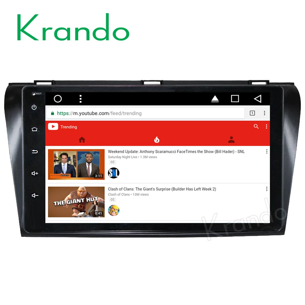 Krando Android 8 1 9 &quotFull Touch (без DVD) автомобильное радио Gps стерео для Mazda 3 2004-2008