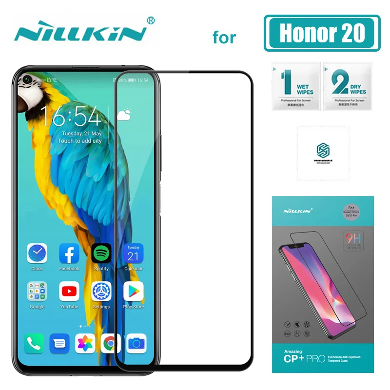 Защитное стекло Nillkin CP + Pro закаленное с полным покрытием для Huawei Honor V30 20