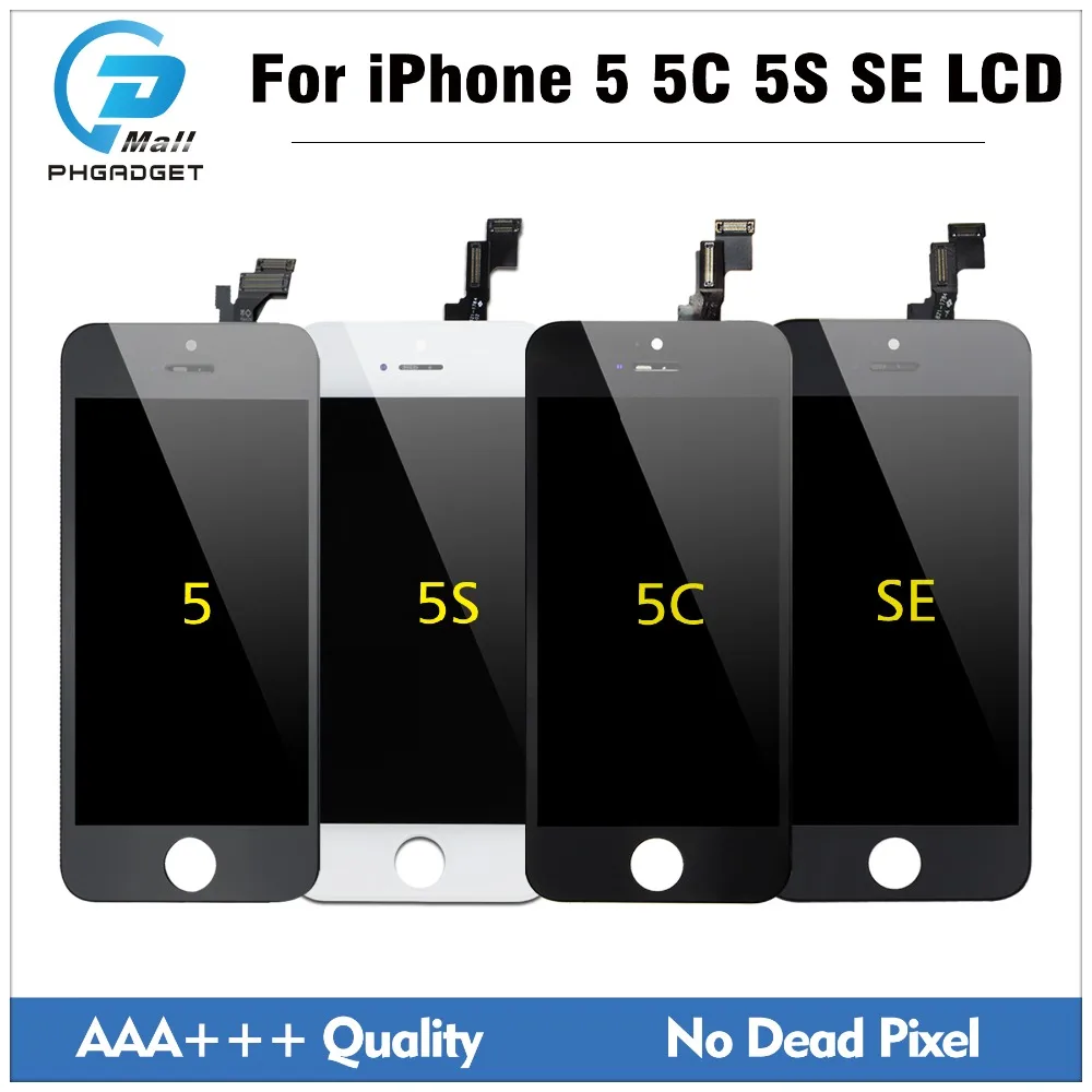 10 шт./лот ЖК дисплей с сенсорным экраном для iPhone 5 5S 5C SE дигитайзер сборка Замена