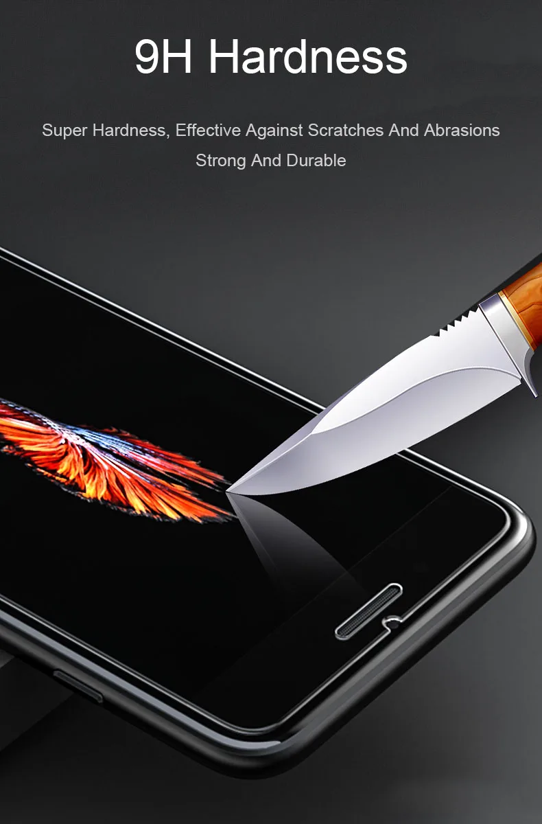 Закаленное стекло 9H для Iphone 8 7 6S 6 Plus, Защитное стекло для экрана для Iphone XS MAX X XR, стекло на 5 5S 5C SE, пленка с защитой от синего излучения