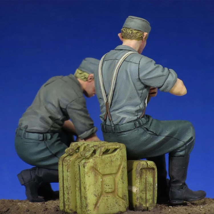 1/35 солдат в состоянии покоя Вторая мировая война смола модели GK военной тематики