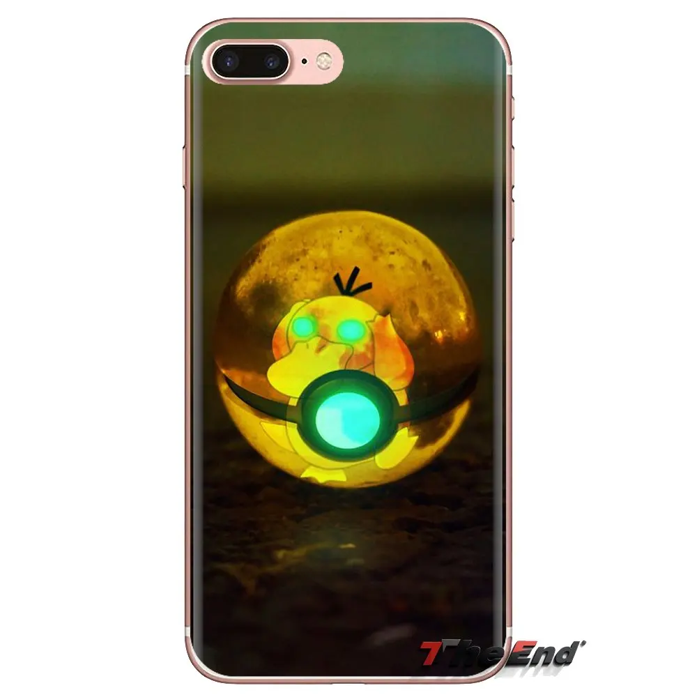 TPU Transparent Skin Case Psyduck art Japan Cartoon Pocket For iPod Touch Apple iPhone 4 4S 5 5S SE 5C 6 6S 7 8 X XR XS Plus MAX |