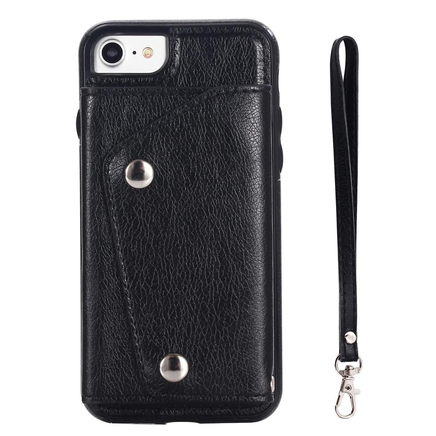 Fashion Wallet Flip Card Stand Leather Cover for Iphone X 8 7 6 6S Plus Samsung S9 S8 NOTE Soft Flexibility Business Case |