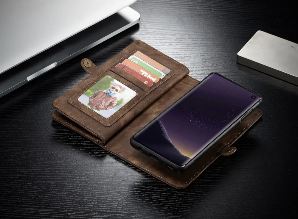 Для samsung Galaxy S10 5G чехол, Роскошный чехол, деловой кожаный чехол с магнитным бумажником для samsung Galaxy S10 Plus S10e, откидная крышка