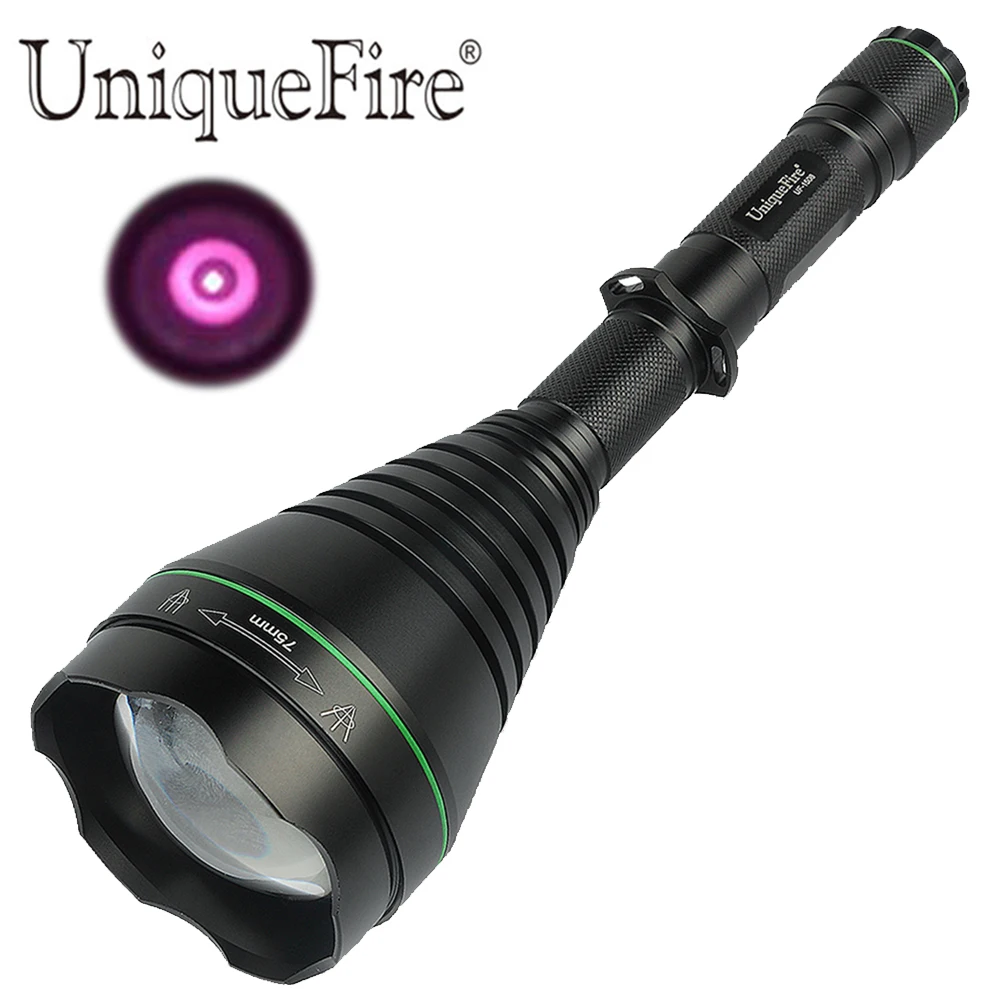 UniqueFire Newest UF-1508 T75 IR940mm Infrared Flashlight  Flexing Zoomable Hunting  Torch For Night Vision