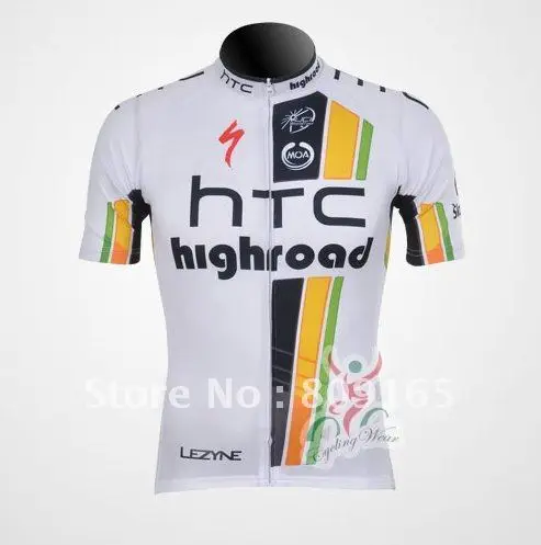 Free shipping! 2011 htc-highroad cycling wear/cloth short sleeve jersey+bib shorts set 100% polyester | Спорт и развлечения
