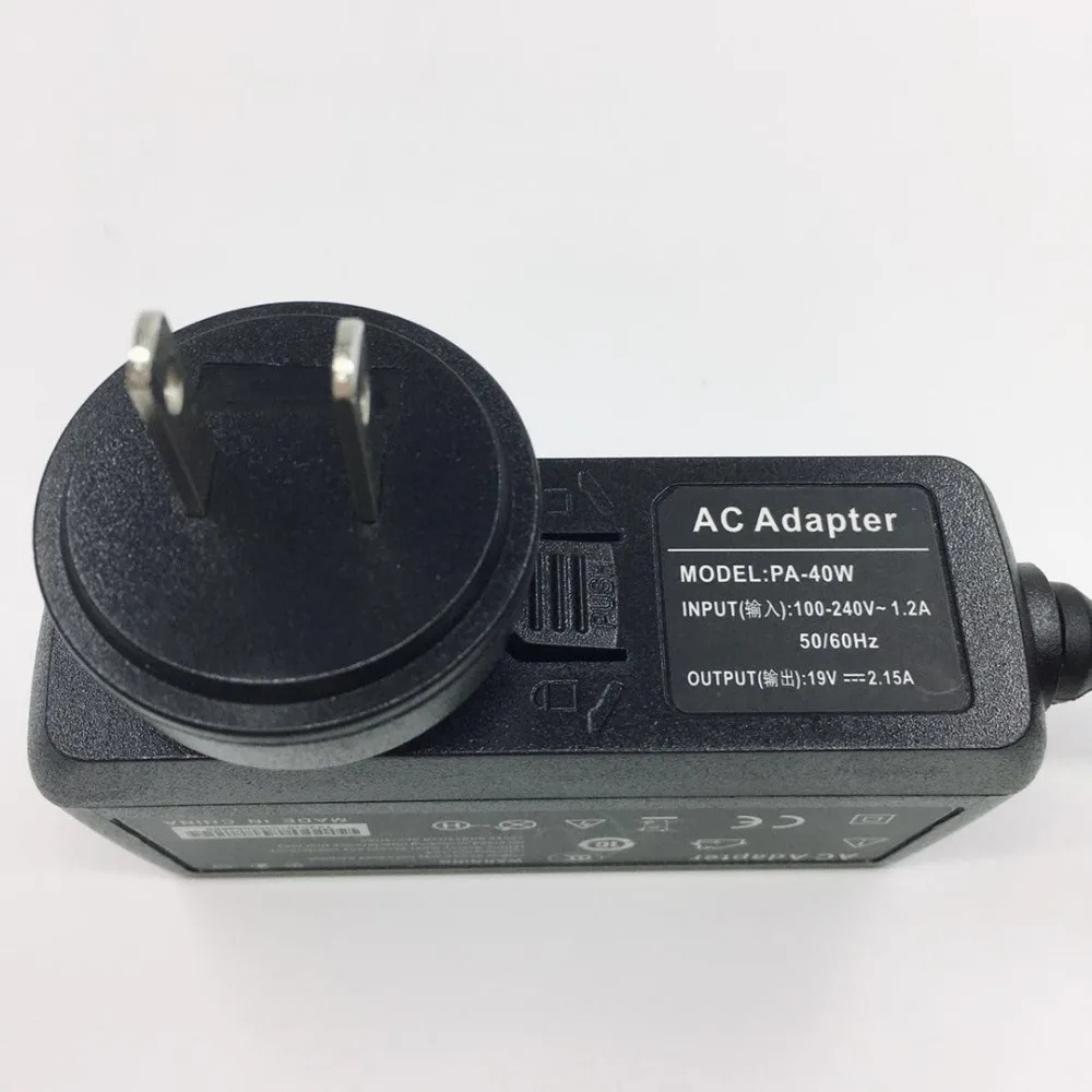 19V 2.15A 5 5*1 7mm US Plug AC адаптер питания зарядное устройство для Acer Aspire One S5 D255 D260 D257