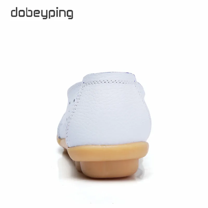 Dobeyping/Летняя женская повседневная обувь с вырезами Женские лоферы из натуральной