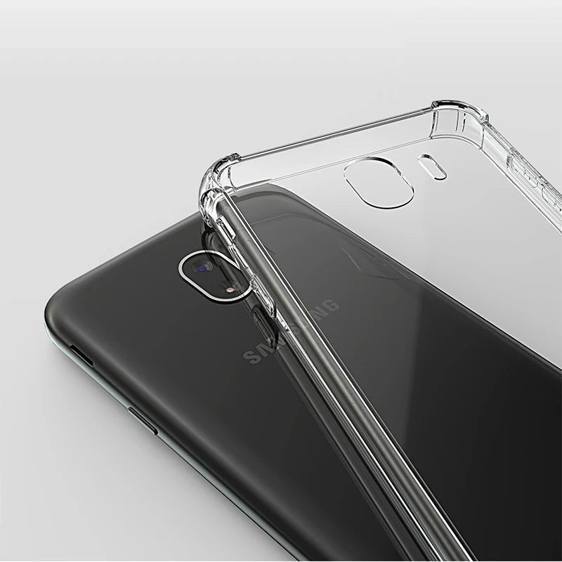 KaiNuEn luxury Transparent phone etui coque cover case for samsung galaxy j6 2018 j 6 j600f j600 silicone silicon back TPU Soft |