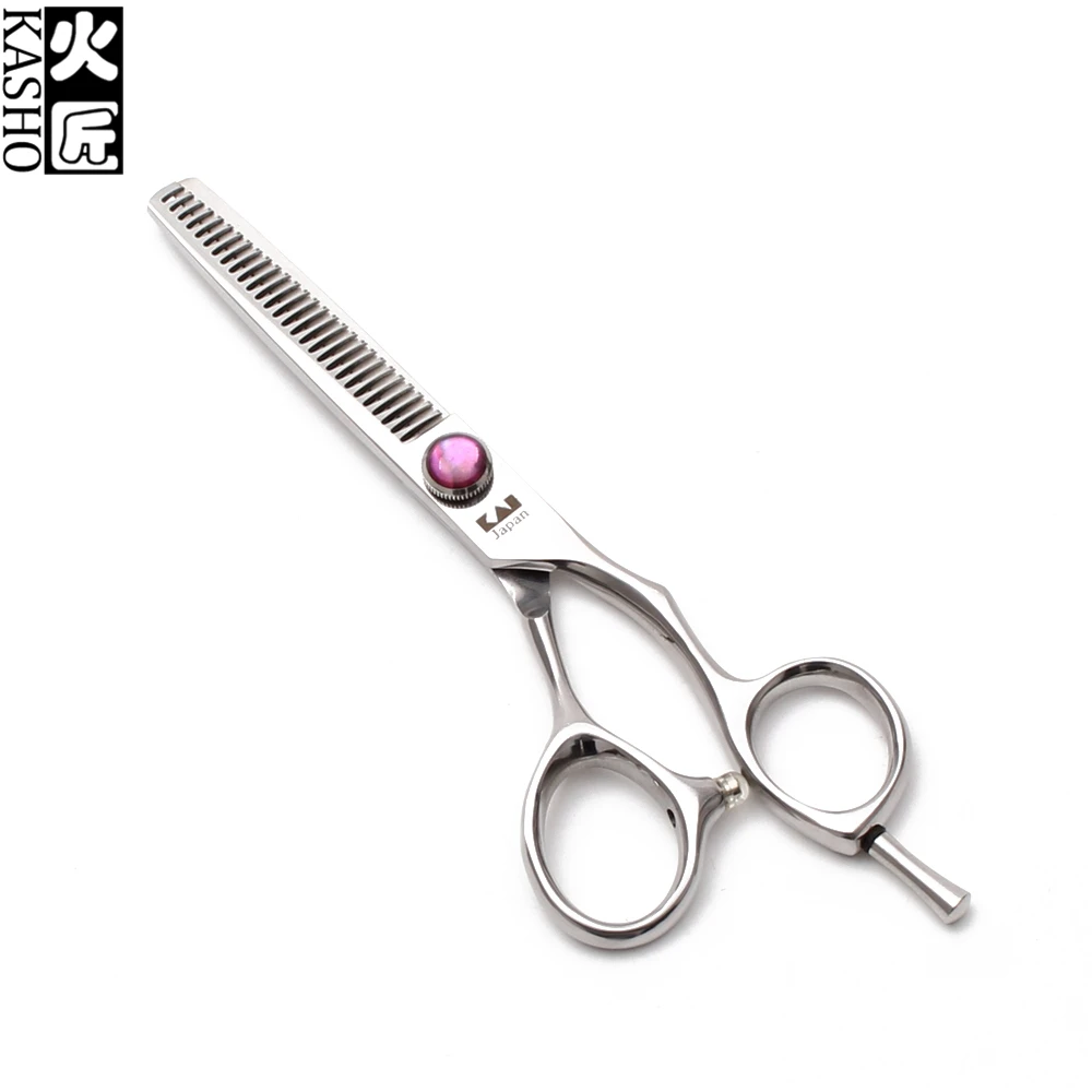 H9014 6 &quot17 5 см Япония 440C Kasho Парикмахерские ножницы филировочные Профессиональные