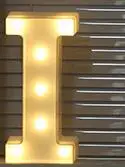 I Светящийся ночной светодиодный светильник с буквами, креативный 26 Английский алфавит, светодиодная лампа, батарея, романтическое украшение для свадебной вечеринки, Прямая поставка - Цвет: I