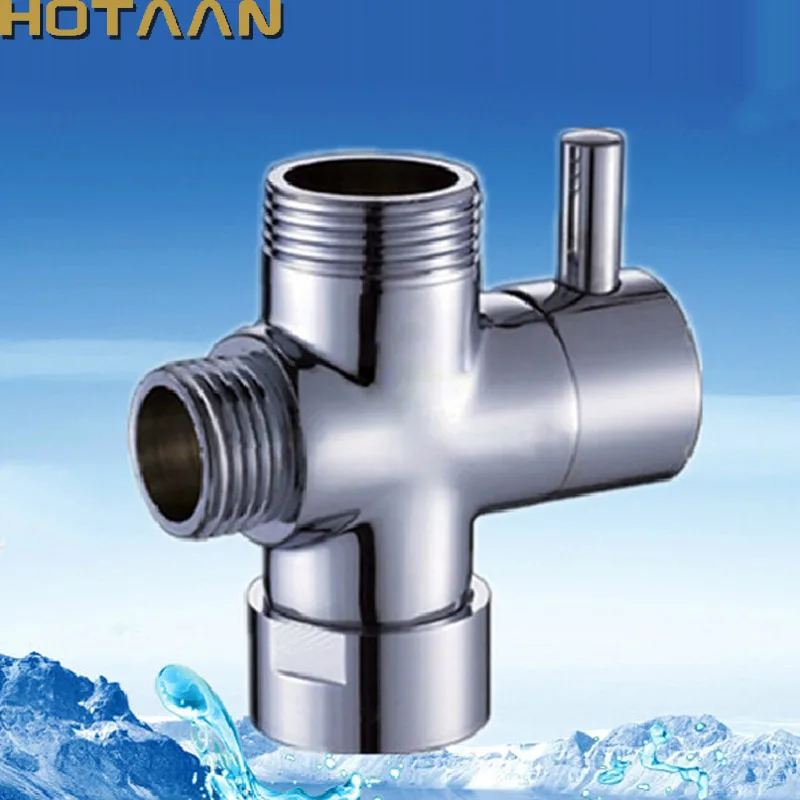 

Free Shipping, Retail,Fationable Bathroom Faucet Accessories New Brass water shower diverter YT-5102