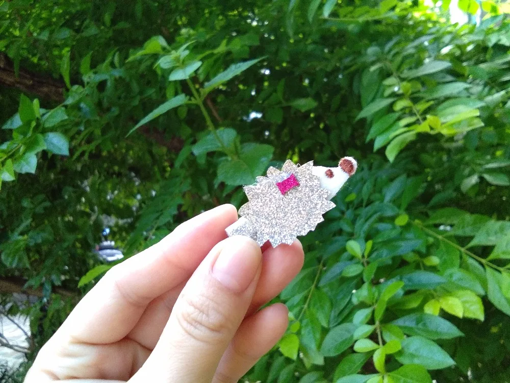 

10pcs Boutique Cute Glitter Hedgehog Hairpins Solid Star Icecream Hair Clips Princess Headwear Fashion Hair Accessories