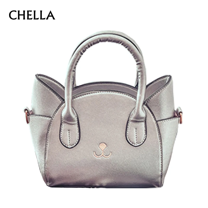 Женская сумка мессенджер из искусственной кожи с рисунком котенка SS0350|bolsa fashion|bag