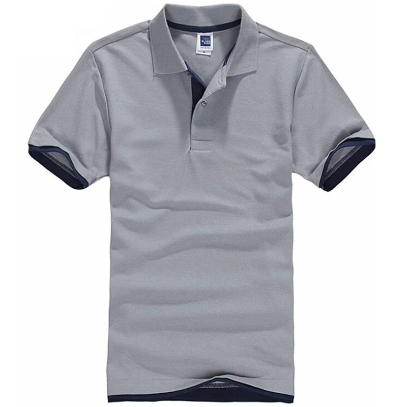 Серый Футболка мужская новая летняя хлопковая дышащая футболка camisetas hombre мужская повседневная теннисная футболка с коротким рукавом футболка верхняя одежда - Цвет: Серый