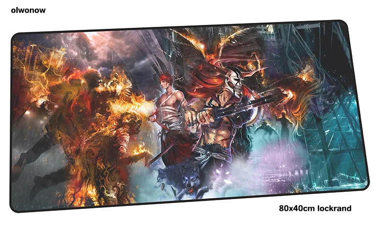 BLEACH Коврик для мыши 800x400x3 мм великолепный игровой коврик для мыши Коврик для геймера мультяшная игра компьютерная настольная клавиатура со встроенной мышью большие игровые коврики