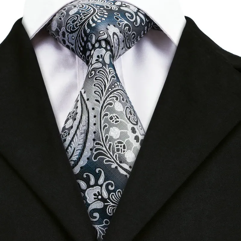 Новинка 2016 классический серый мужской галстук высокого качества дизайнерский