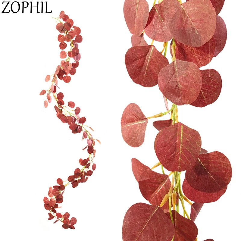 Искусственные растения 2 м искусственные листья эвкалипта лист пластиковые