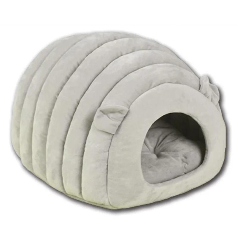 gray Складной домик для кошки HEYPET мягкий коралловый флисовый коврик для кошек кровать для маленьких собак спящие коты кровать для щенка коврик для домашних животных принадлежности - Цвет: gray