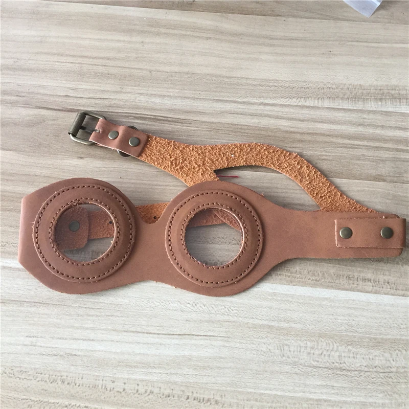 Хэллоуин Косплей Винтаж Пилот очки стимпанк DIY кожаные Макияж реквизит