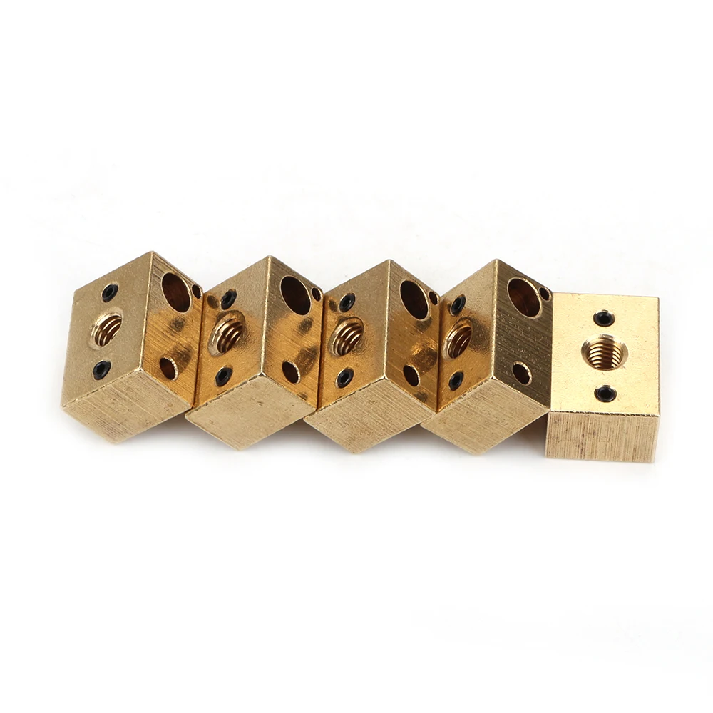 Медный латунный блок с подогревом для E3D copper Hotend 3d принтер высокотемпературная закаленная сталь V6 сопла Titan экструдер