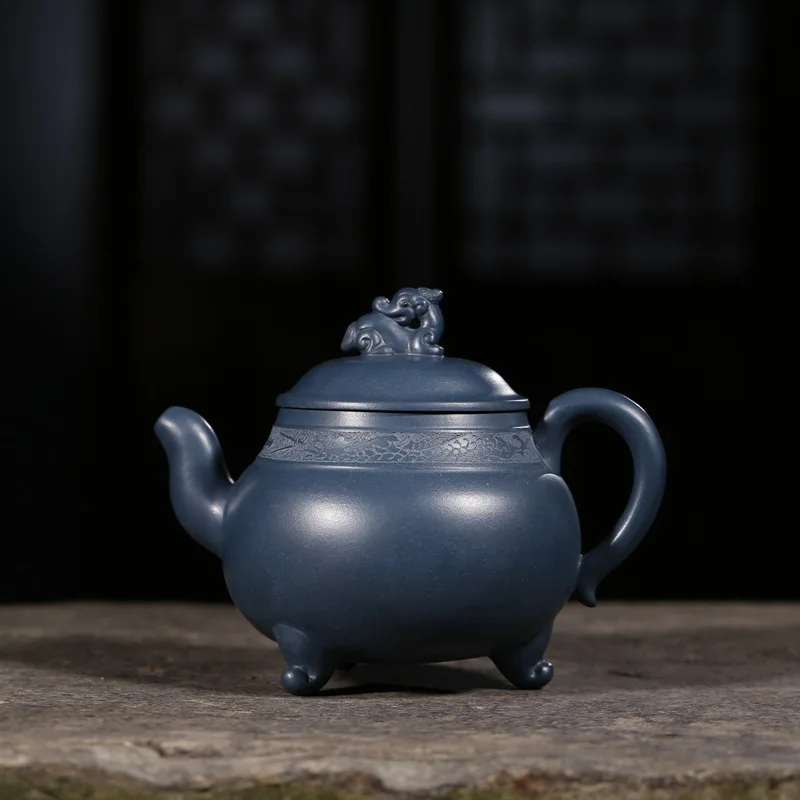 

330ML Authentic Yixing Zi Sha Ceramic Chinese Kung Fu Tea Pot Handmade Purple Clay Vintage Teapot Hotel Oolong Tea Kettle Gift