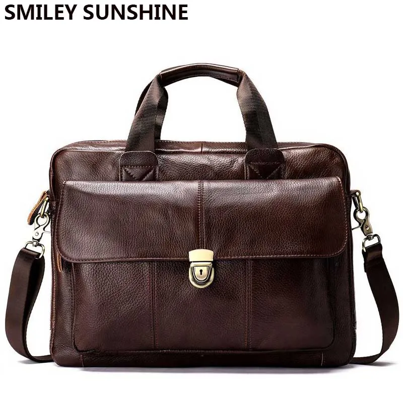 Мужские сумки из 100% натуральной кожи модная мужская сумка мессенджер черная