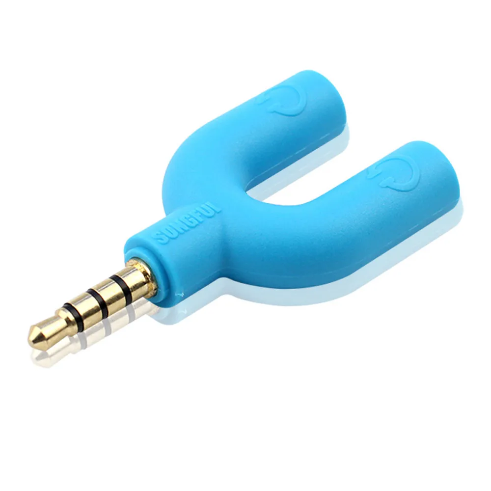 Mosunx Превосходное качество гарнитуры Adapter Kit U Форма 3.5 мм Y разветвитель для аудио