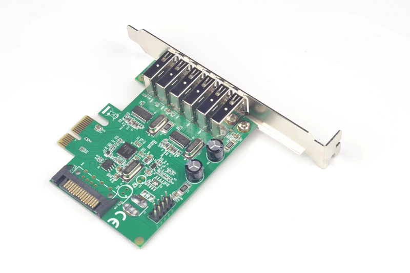 8 портовая карта USB 2 0 PCI Express X1 (6 внешних портов s и внутренних 9 контактных порта