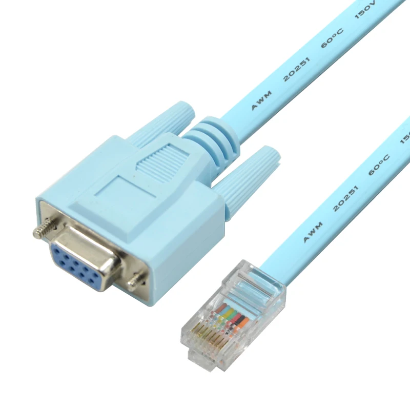 Консольный кабель маршрутизатора RJ45 Cat5e CAT6 к RS232 DB9 150 см 1 5 м|Компьютерные кабели и