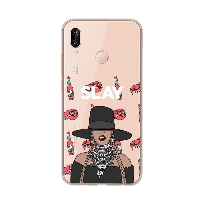 ciciber Phone Cases for Huawei P20 P8 P9 P10 Mate 20 10 9 Lite 2017 X Pro Soft TPU Back Cover P Smart 2019 Beyonce |