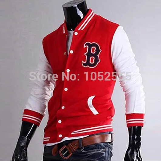 Fashion Mens Boys Varsity Letterman University College Baseball Jacket Coat Tops Outwear Ages 3-99 MN104 | Мужская одежда