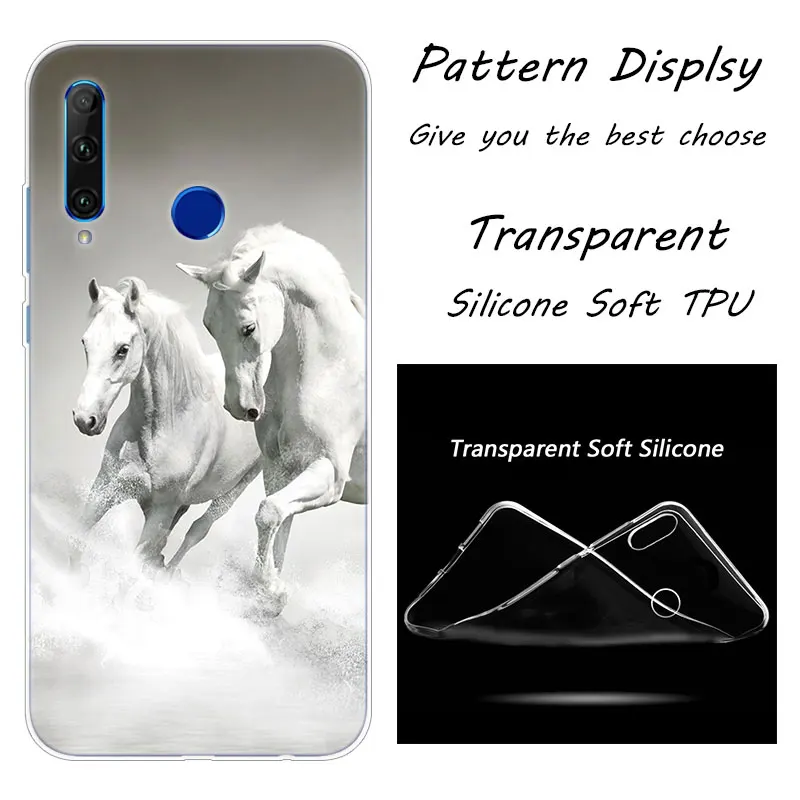 001 Мягкий силиконовый чехол для телефона Hot Horse Running для huawei Honor 20 20i 10 9 8 Lite 8X 8C 8A 8S 7S 7A Pro View 20 Модный чехол - Цвет: 001