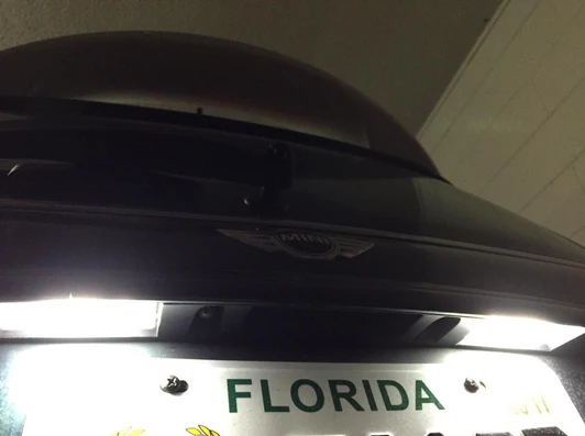 Светодиодный номерной знак без ошибок ламсветильник для BMW Mini Cooper R56 ксенон белый