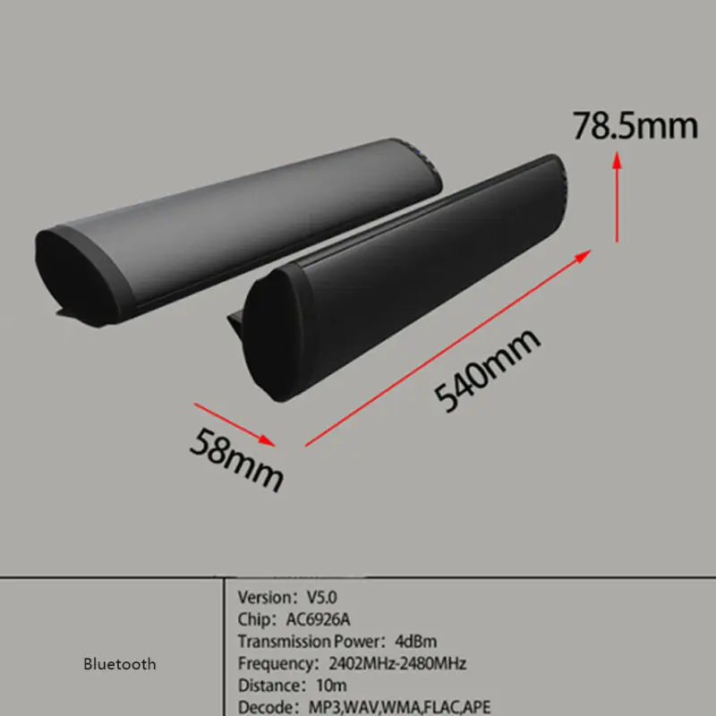 3D объемный динамик система звуковой панели Беспроводная Bluetooth звуковая панель