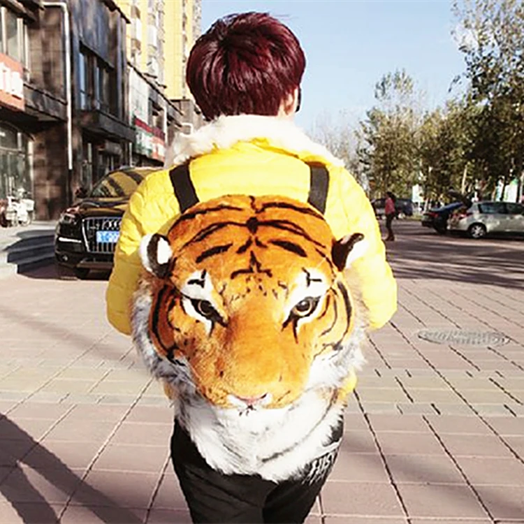 2018 корейский роскошный модный рюкзак с головой тигра детские школьные сумки для