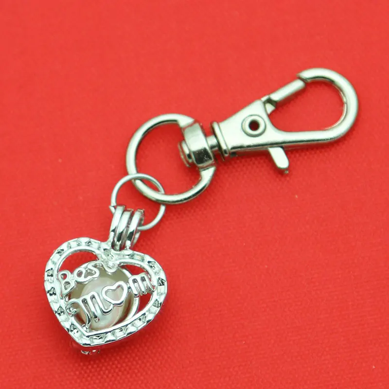 Серебряный жемчуг брелок клетка ювелирные изделия кулон фурнитура эфирное масло