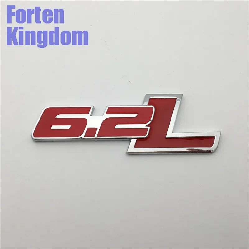 Forten Kingdom 1 шт. слово 6.2L Металл Хром красная эмблема 3D письмо наклейка авто значок для логотип для автомобильного стайлинга наклейка