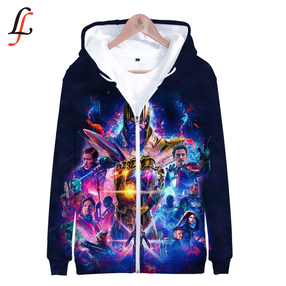 Мужской костюм для косплея Marvel 4 Endgame Quantum Realm толстовка на молнии с капюшоном