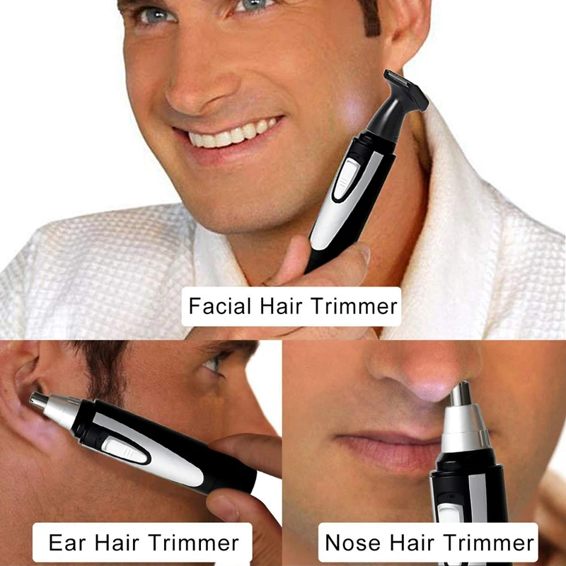 Nose Ear Hair Trimmer Electric Waterproof Facial Clippers Trimmers Remover | Бытовая техника
