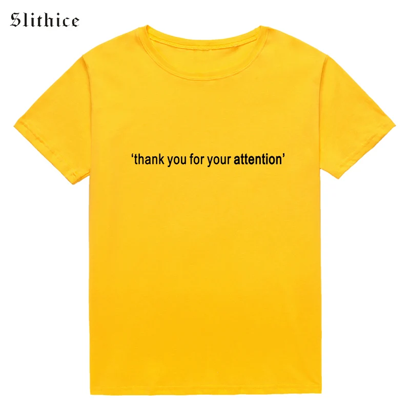 Модная новая футболка Slithice женские футболки с забавным принтом букв спасибо за