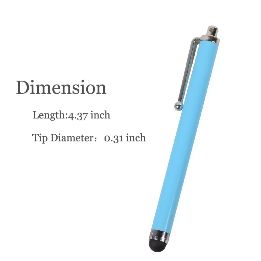 20 шт./упак. Универсальный Colorful Stylus Ручка Длинная Экрана Касания для iPad iPhone Samsung Tablet