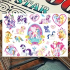 Мультяшные детские милые олененки, Детские Временные художественные флэш-татуировки, наклейки 17*10 см, водонепроницаемые безболезненные татуировки, бесплатная доставка