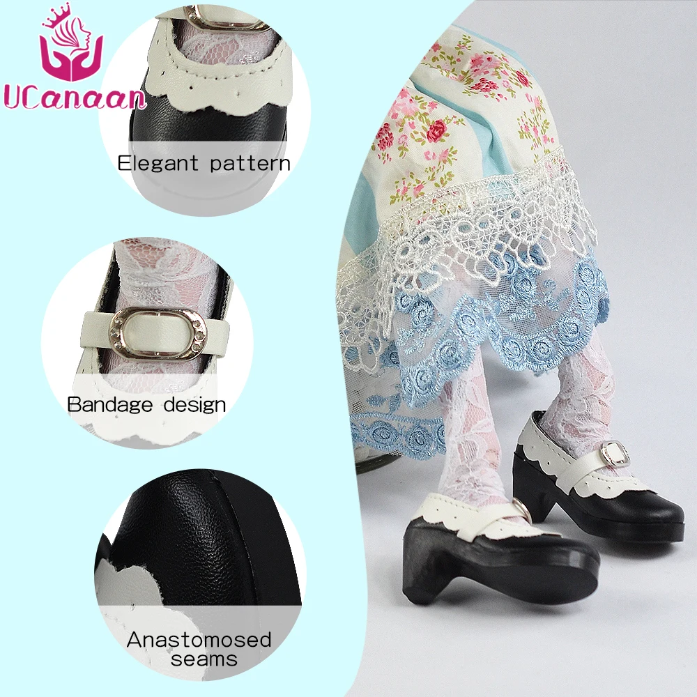 UCanaan/1 пара обуви для кукол BJD 1/3 ПУ и одежда Доры белый красные синие розовый Цвета