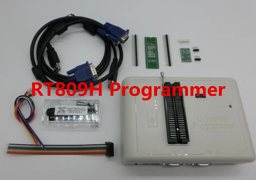 RT809H памяти на носителе EMMC-программирование Nand Flash+ 55 предметы с BGA48 BGA63 BGA64 BGA169 адаптер RT809H Встраиваемая мультимедийная карта памяти Nand флэш-накопитель TSOP48