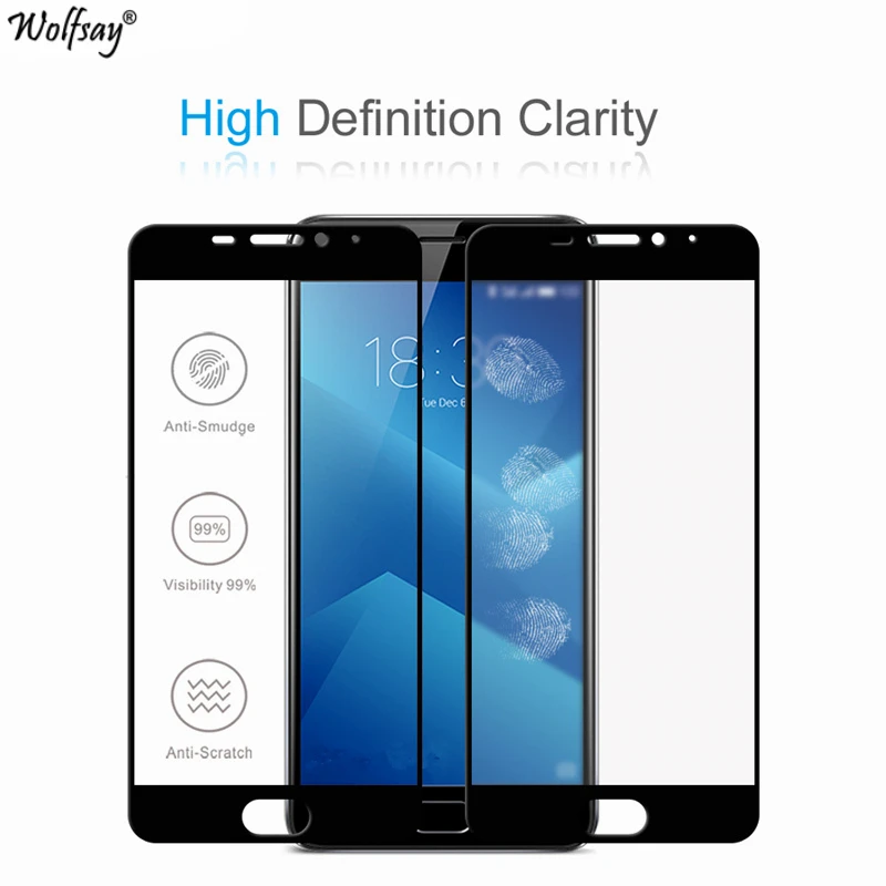 Стекло Wolfsay для Meizu M5 Note 2 шт. защита экрана закаленное стекло meilan note 5 дюйма пленка