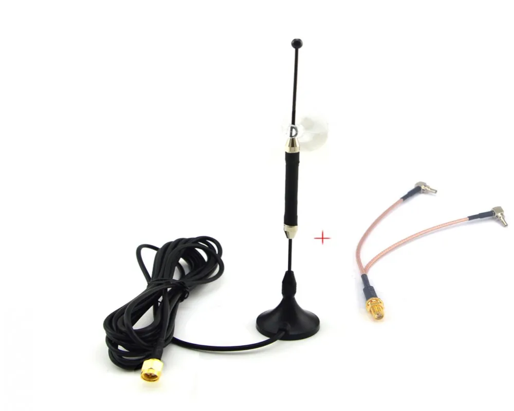 5 шт./лот 10dBi SMA разъем 4G 696 960 МГц/1710 2690 МГц Антенна RG174 3 м + женский к Y Тип 2 X CRC9