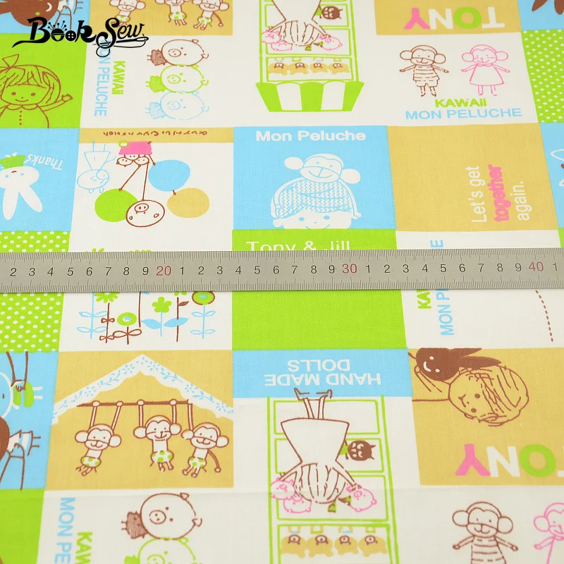 2017 100% Cotton Twill Fabric Lovely Cartoon Pattern Home Textile Quilting Tissue For Swing Bedding Baby Kid Clothing|fabric beautiful|fabric tissue