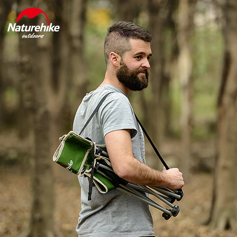 Naturehike портативное складное кресло для рыбалки 2 цвета стальные складные походные